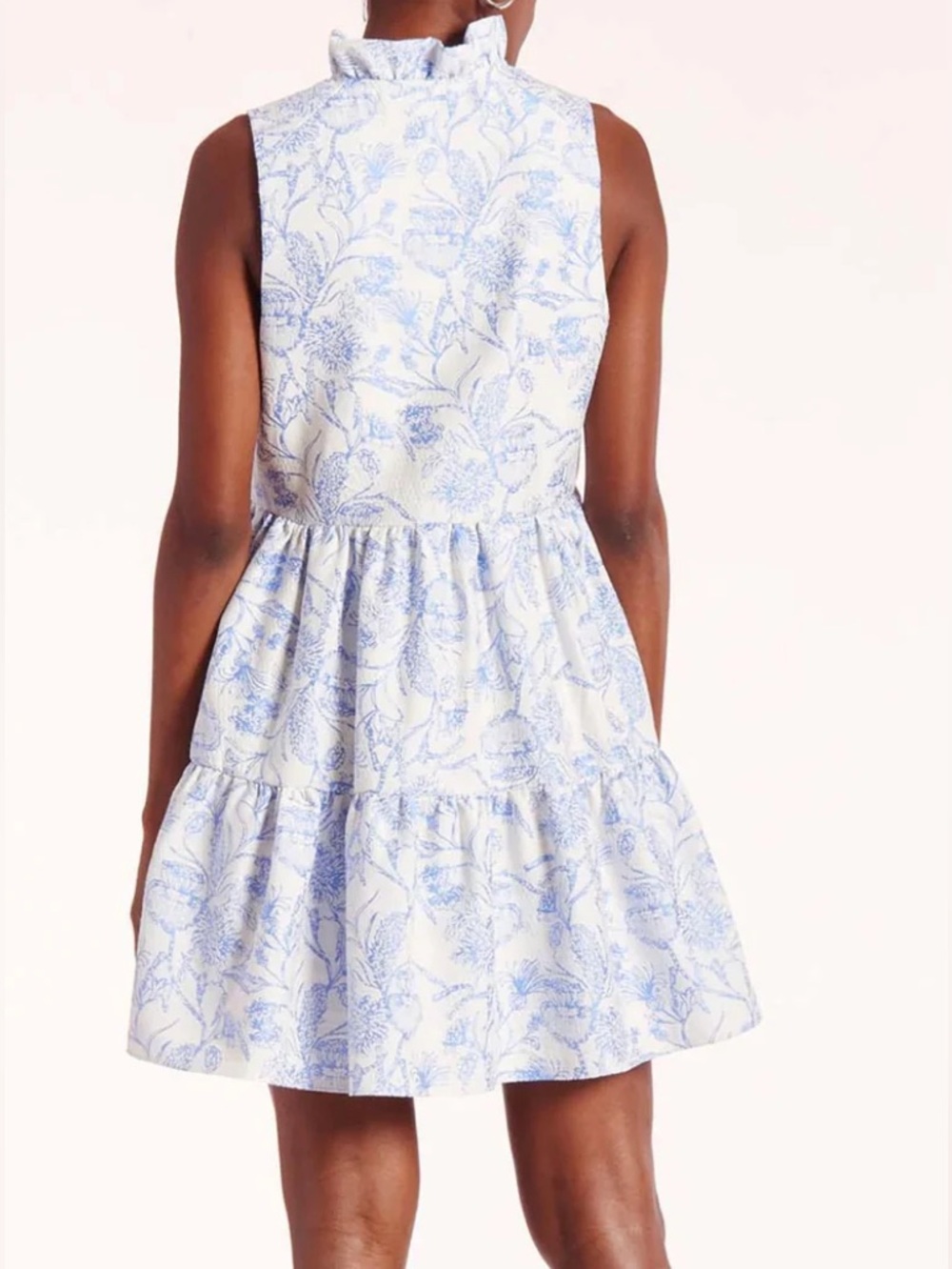 Amanda Uprichard Connolly Dress in English Blue - Size S - Picture 5 of 15